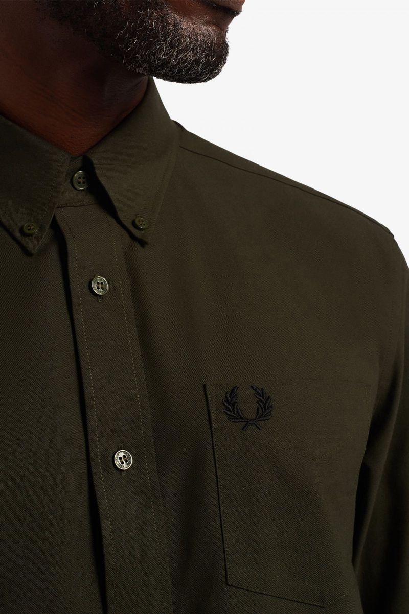 Green Fred Perry Oxford Men's Shirts | PH 1515OKIR